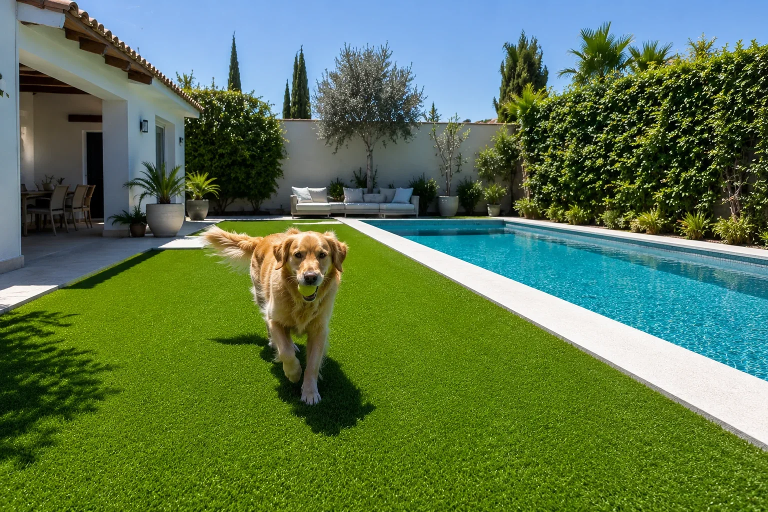 Césped artificial para mascotas